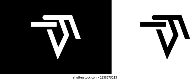 Abstract letter FV logo,FV Letter Logo Design,alphabet vector design