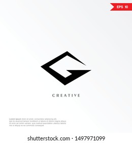 Abstract letter G arrow logo and icon  design template. Colorful creative sign. Universal vector icon. Modern logotype symbol. eps10