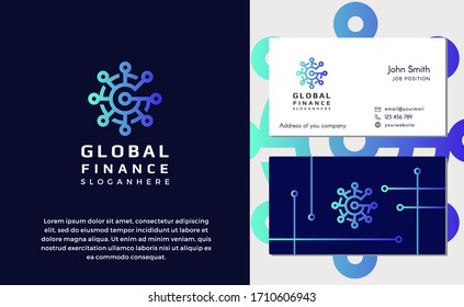 Abstract letter G dots logo. Modern line linear style, connect technology and digital, blockchain, cryptocurrency data concept for your corporate identity.