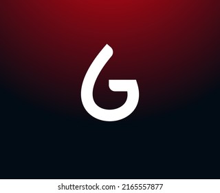 Abstract letter G for gas, juice and water logo, gasoline gallon icon. Abstract drop monogram, minimalist emblem. Vector illustration.