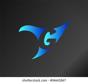 Abstract Letter g Icon
