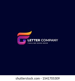 Abstract Letter G illustration vector Design template. Suitable for Creative Industry, Multimedia, entertainment, Educations, Shop, and any related business