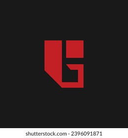 abstract letter G initial logo concept sign template