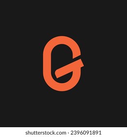 plantilla de signo de concepto de logotipo inicial de letra abstracta G