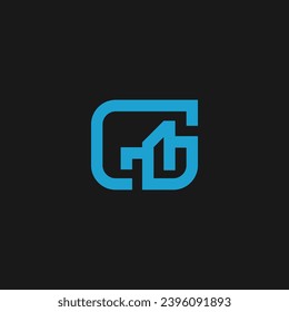 abstract letter G initial logo concept sign template