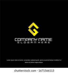 Abstract letter G logo design template. Universal vector icon.