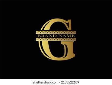 Abstract letter G logo design, Gold, beauty industry, and fashion logo.cosmetics business, spa salons. yoga, medicine companies, and clinics, gold logo abstract design.
