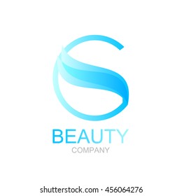 Abstract letter G logo design template with beauty spa salons. yoga