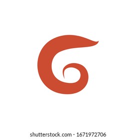 Abstract letter G logo icon for corporate identity.