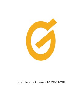 Abstract letter G logo icon for corporate identity.