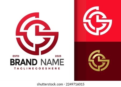 Abstract Letter G Logo Logos Design Element Stock Vector Illustration Template