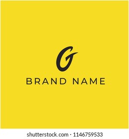 Abstract letter G logo template vector illustration