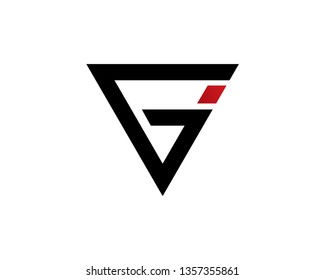 Plantilla de logotipo de letra abstracta G, icono, símbolo - vector