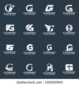Abstract Letter G Logo Template Vector. Alphabet Logo Concept