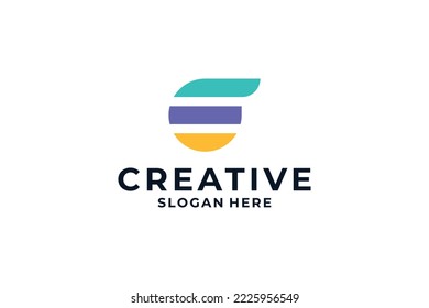 tipo de logotipo G de letra abstracta.