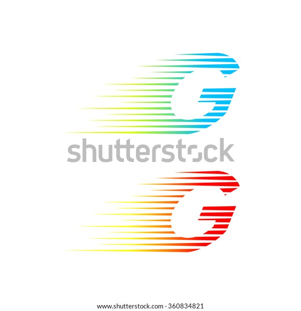 Abstract letter G logo,fast speed fire\
moving,quick energy sign for your Corporate\
identity