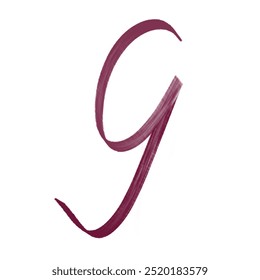 letra abstrata g sobre fundo branco