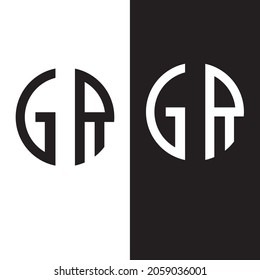 abstract letter g r logo. initials g r logo design