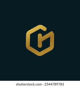 Abstrakter Buchstabe G Vektor Logo Template Design	