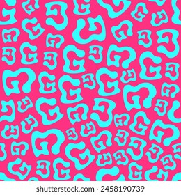 Abstract Letter G Vector Seamless Pattern	