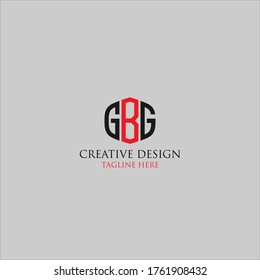 Abstrakte Letter GBG Logo Design-Vorlage.
