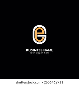 Letra abstrata EG GE Logo, Estilo negrito Monograma Design.