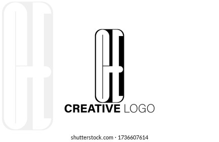 Abstract letter GE or EG logo. This logo icon incorporate with abstract shape in the creative way.
