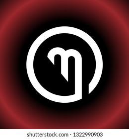 abstract letter GM MG vector logo