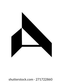 Abstract Letter A Graphic - Vector