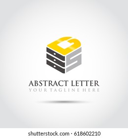 Abstract Letter GS Logo Template. Vector Illustrator Esp.10