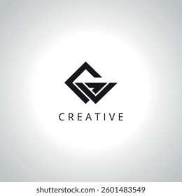 Abstract Letter GV VG Monogram Logo Template With Vector Eps.