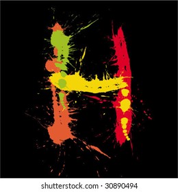 Abstract letter H