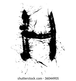 Abstract letter H