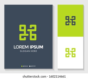 Abstract letter H awesome logo. Modern template design. Vector illustration