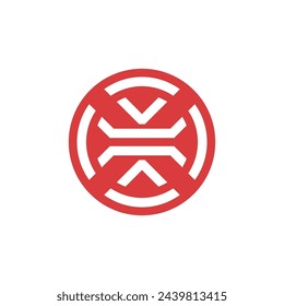 Abstract letter H drone or heliopter rotor logo