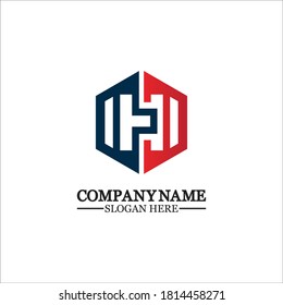 Abstract letter H Hexagon vector logo design template.impossible font ,symbol, alphabet,Letter H