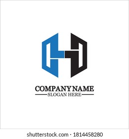 Abstract letter H Hexagon vector logo design template.impossible font ,symbol, alphabet,Letter H