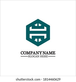 Abstrakter Buchstabe H Hexagon Vektor-Logo-Design-Vorlage.unmögliche Schriftart,Symbol, Alphabet,Buchstabe H