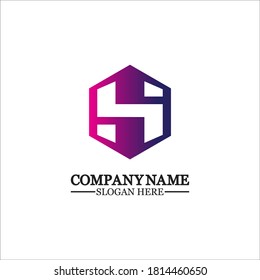 Abstract letter H Hexagon vector logo design template.impossible font ,symbol, alphabet,Letter H