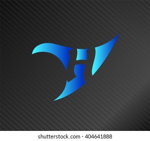 Abstract Letter h Icon
