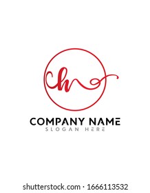Letra abstracta H Monograma de belleza inicial y diseño elegante de logotipo, logo de escritura a mano con firma inicial, fotografía, boda, moda, floral y botánica con diseño de plantilla creativa