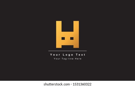 Abstract letter H logo design. Creative,Premium Minimal emblem design template. Graphic Alphabet Symbol for Corporate
Business Identity. Initial HH vector element
