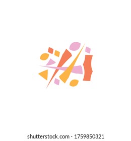 abstract letter h logo design vector icon