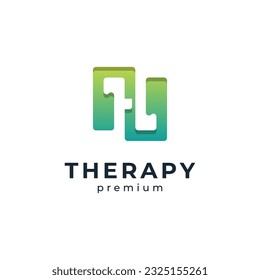 abstract letter H logo design template