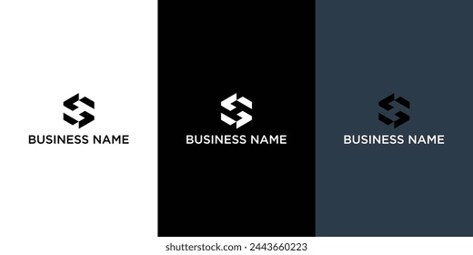 Abstract letter H logo design template.