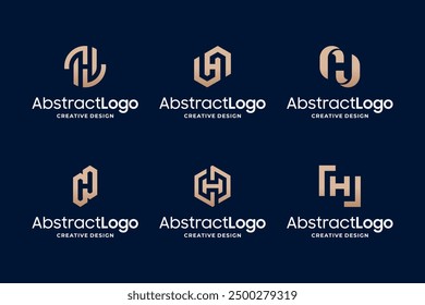 Inspiración Abstractas del diseño del logotipo de la letra H