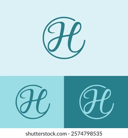 Abstract Letter H logo Design. H Initial Logo design Monogram for business and company.H logo, H letter logo design.
