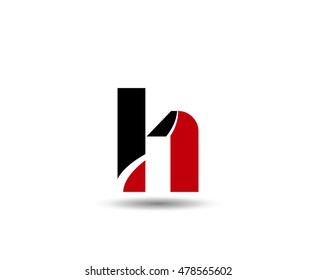 Abstract letter H logo icon design
