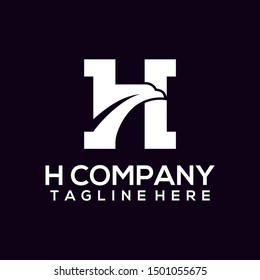 Abstract Letter H Logo Template Vector. Alphabet Logo Concept
