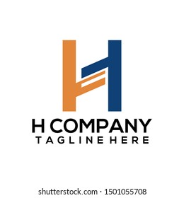 Abstract Letter H Logo Template Vector. Alphabet Logo Concept